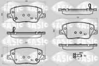 комплект спирачно феродо, дискови спирачки