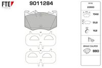 Bremsbelagsatz, Scheibenbremse