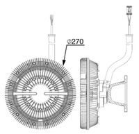Thumbnail - Koppeling, radiateurventilator - CFC243000P - MAHLE