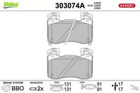 комплект спирачно феродо, дискови спирачки