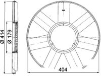 Thumbnail - Koelventilatorwiel - CFW39000P - MAHLE