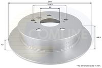 Disc frana COMLINE, Cod: ADC01102
