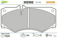 Bremsbelagsatz, Scheibenbremse