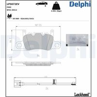 комплект спирачно феродо, дискови спирачки