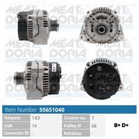 Generator / Alternator MEAT & DORIA, Cod: 55651040