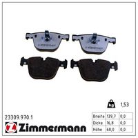 комплект спирачно феродо, дискови спирачки