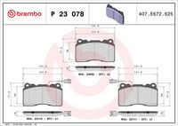 комплект спирачно феродо, дискови спирачки