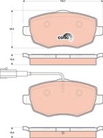 Bremsbelagsatz, Scheibenbremse