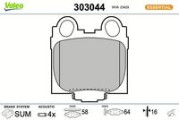 комплект спирачно феродо, дискови спирачки