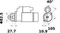 Thumbnail - Startmotor / starter - MS658 - MAHLE