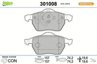 Bremsbelagsatz, Scheibenbremse