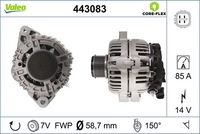 Генератор 443083 VALEO