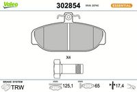 Bremsbelagsatz, Scheibenbremse
