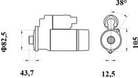 Thumbnail - Startmotor / starter - MS432 - MAHLE