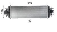 Thumbnail - Intercooler, inlaatluchtkoeler - CI14000P - MAHLE