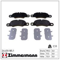 комплект спирачно феродо, дискови спирачки