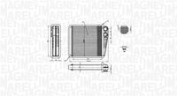Schimbător de căldură, încălzire habitaclu MAGNETI MARELLI, Cod: 350218423000