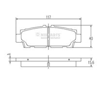 комплект спирачно феродо, дискови спирачки