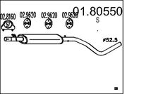 Mittelschalldämpfer