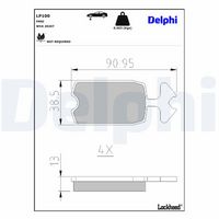 комплект спирачно феродо, дискови спирачки