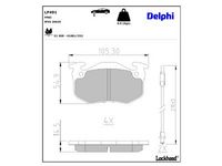 комплект спирачно феродо, дискови спирачки