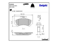 комплект спирачно феродо, дискови спирачки