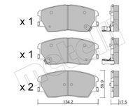 Bremsbelagsatz, Scheibenbremse