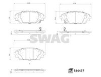 Set placute frana,frana disc SWAG, Cod: 33 10 9371