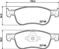 Bremsbelagsatz, Scheibenbremse