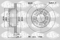 Disc frana SASIC, Cod: 9004810J