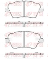 комплект спирачно феродо, дискови спирачки