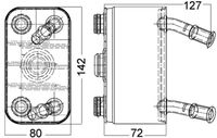 Thumbnail - Oliekoeler, motorolie - CLC113000P - MAHLE
