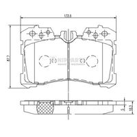 комплект спирачно феродо, дискови спирачки