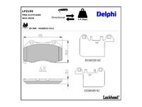комплект спирачно феродо, дискови спирачки