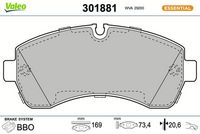 Bremsbelagsatz, Scheibenbremse
