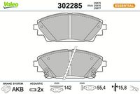 Bremsbelagsatz, Scheibenbremse