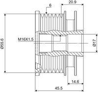 Ελεύθερη περιστροφή γεννήτριας VALEO NEW SPARE PART