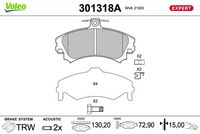 Bremsbelagsatz, Scheibenbremse