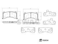 комплект спирачно феродо, дискови спирачки