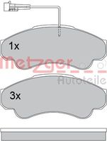 Bremsbelagsatz, Scheibenbremse