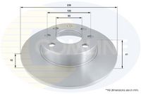 Disc frana COMLINE, Cod: ADC1103