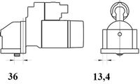 Thumbnail - Startmotor / starter - MS1082 - MAHLE