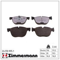 комплект спирачно феродо, дискови спирачки