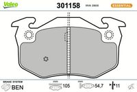 Bremsbelagsatz, Scheibenbremse
