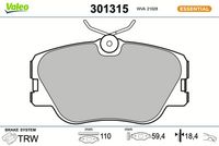 Bremsbelagsatz, Scheibenbremse