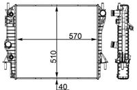 Thumbnail - Radiateur - CR1965000P - MAHLE