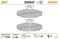 комплект спирачно феродо, дискови спирачки