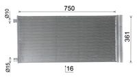Thumbnail - Condensor, airconditioning - AC1124000P - MAHLE