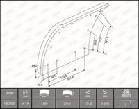 BERAL Remvoeringsset, trommelrem 2