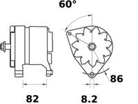 Thumbnail - Dynamo / alternator - MG541 - MAHLE